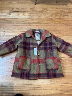 Bonton unisex kids wool pea coat size 8 Orig 195 Euro
